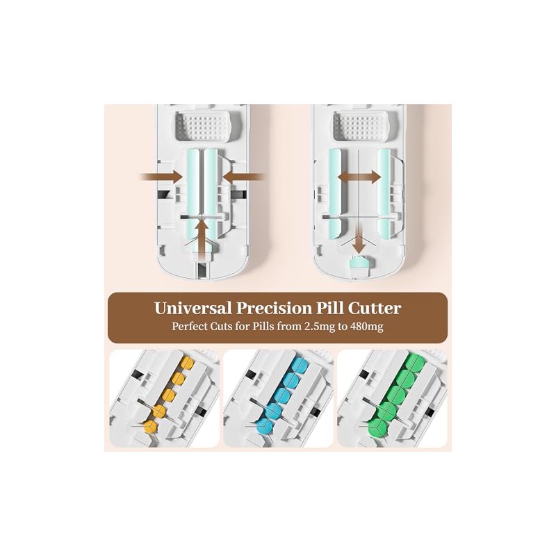 Cortador de pastillas para pastillas pequeñas, partidor de pastillas diminutas