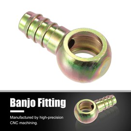 MACHSWON 3pcs Car Banjo Fitting Fuel Line Adapter 18mm ID Hose Barb 15.3mm for Motorcycle Car