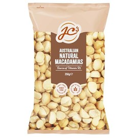 J.C.'s Quality Foods Australian Macadamias Natural 350G