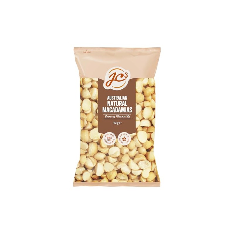 J.C.'s Quality Foods Australian Macadamias Natural 350G