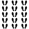15 Pairs Social Distance Stickers for Floor Stickers Footprints Footprints