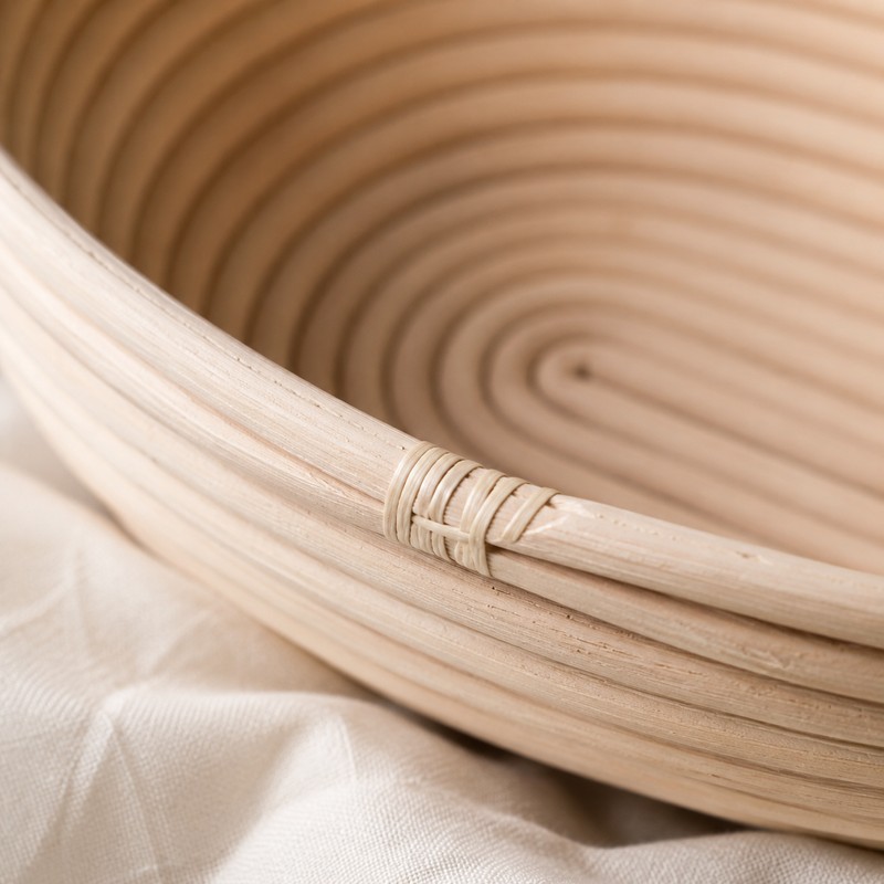 Bread Proofing Basket for Sourdough – Rattan Fermentation Bowl with