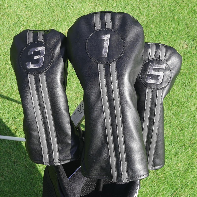 3 Wood Headcover, Easy Slip-On Easy-Off Golf Club Headcover, Fleece