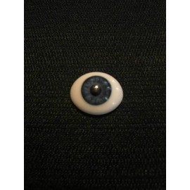 Pabol 22MM CC02-G Cobalt Blue Glass Eyes Oval Flatback for reborns
