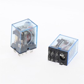 FUDGIO 10Pcs Relay 220/240V AC Small Relay 10A 8PIN Coil DPDT (Size : DC 12V)