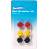 Three Coloured Pairs Of 18mm Replacement Earphone Pads