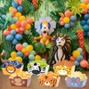 24 Pack Jungle Safari Animals Party Supplies Zoo Disposable Paper