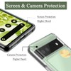 Unov Case Compatible with Pixel 6a Case Clear Transparent Slim