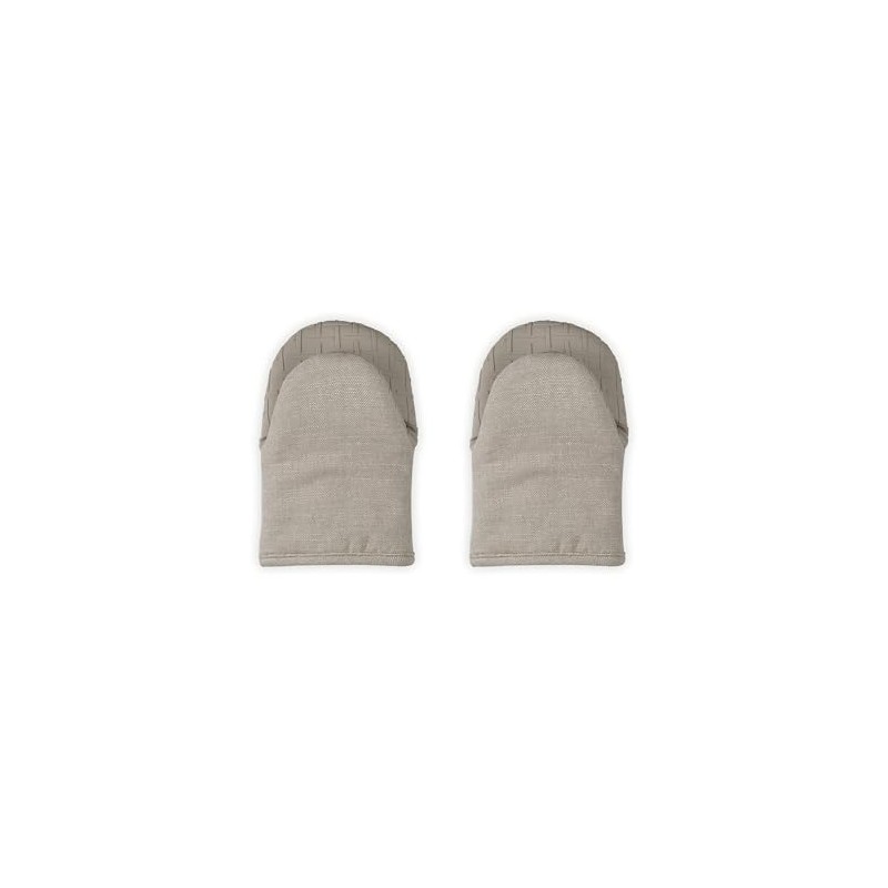 Le Creuset Set of 2 Mini Oven Mitts, 8", Sable