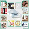 10 Sheets of Vinyl Stickers, A4 Waterproof, Shiny Silver, Printable,