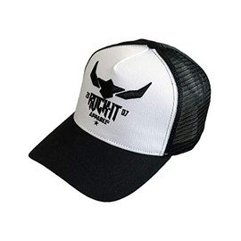 ROCK-IT Apparel Snapback Unisex Premium Trucker Cap 07 Inch Baseball Mesh Cap Flat Embroidered with Patch and 3D Logo, black