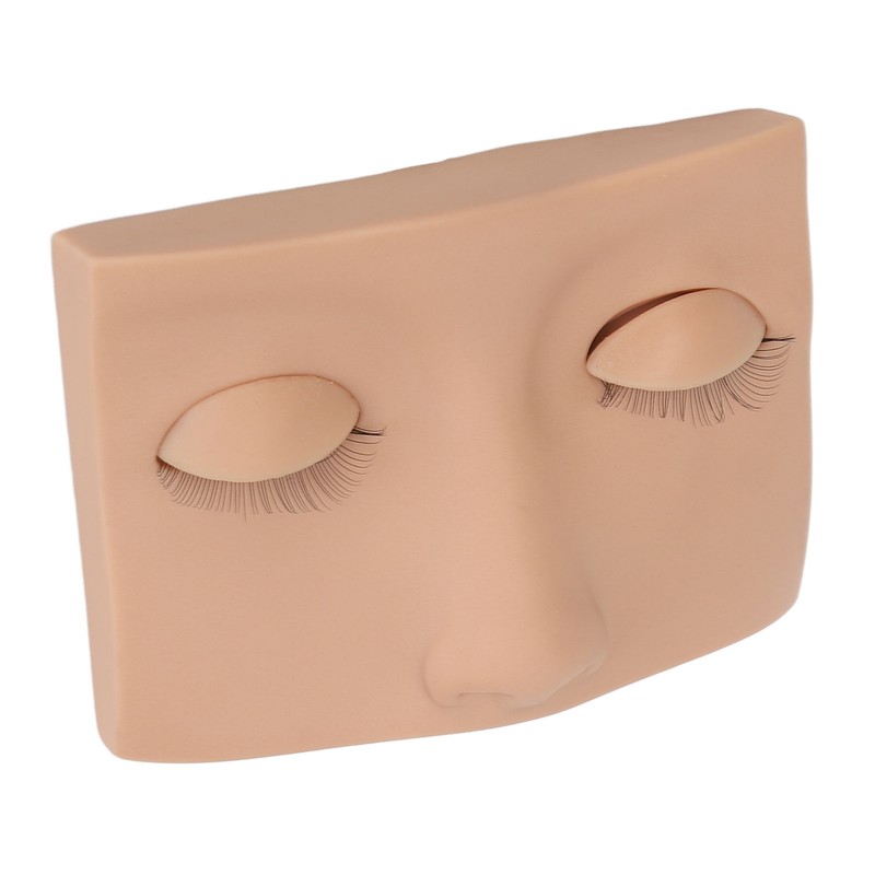 Eyelash Mannequin Head Practice Realistic Half Face Makeup Head Training