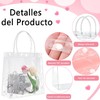 20PCS Bolsas de Regalo de PVC Transparente con Asas, Bolsas