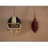 Riddell MICHIGAN STATE CEILING FAN PULL CHAIN SET HELMET AND