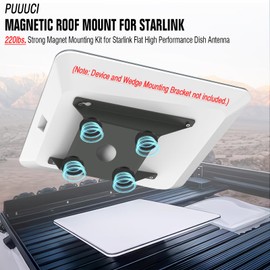 Starlink Magnetic Roof Mount - 220lbs Really Strong Magnet Mounting Kit for Starlink Standard Gen2 / V2 [Flat High Performance] Dish, Each Magnet Base with 55lbs Pull Force (4 Pack)