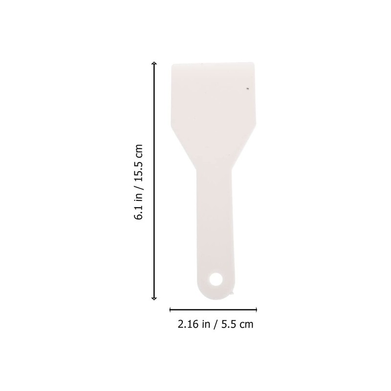 MAGICLULU 1pc Plastic Refrigerator Shovel White Refrigerator Scraper With Handle
