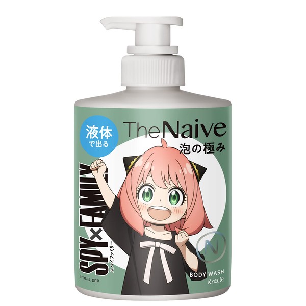 The Naive SPY x FAMILY Liquid Type Body Soap Design Pump, 16.9 fl oz (500 ml)