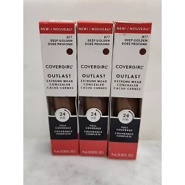COVERGIRL 3-Covergirl Outlast Extreme Wear Concealer #877 Deep Golden- Full Coverage