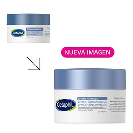 Cetaphil Optimal Hydration Crema de Día Facial Piel Sensible y Seca 48 g | Con HydroSensitiv Complex, ácido hialurónico y margarita azul, hidrata dura