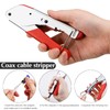 ALFFREUDE Compression Pliers Set Crimping Pliers Stripping Tool RG59/RG6 Crimper