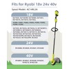 10 Pack Weed Wacker String Replacement Compatible with Ryobi One