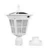 Kemeco ST4311AQ-W Solar Post Light Outdoor, Dusk to Dawn Bright