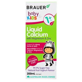 Brauer Buy Brauer Baby and Kids Liquid Calcium with Magnesium and Zinc 200ml Online