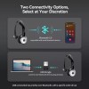 TECKNET Bluetooth Headphones with AI Noise Cancellation and Adjustable Mic