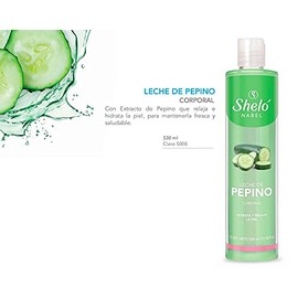 Crema Corporal Leche De Pepino 530ml Humecta Y Purifica