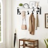 4 in 1 Coat Rack Wall Mount with Shelf, Coat
