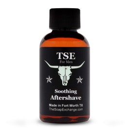 TSE for Men Soothing Aftershave - Cherry Bomb - Natural Ingredients for a Healthy Post Shave. Reduce Razor burn with Aloe Vera. Hand Crafted 2 fl oz / 60 ml Made in the USA.