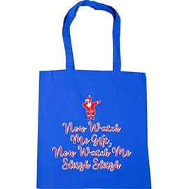 Hippowarehouse Now Watch Me Gift, Now Watch Me Sleigh Sleigh Tote Shopping Gym Beach Bag 42cm x38cm, 10 litres