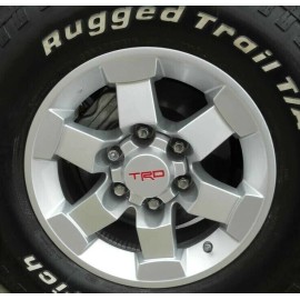 Toyota FJ Cruiser 16” TRD Wheel Center Cap OEM Genuine New Silver Red