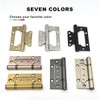 VOLUKA 6 Pack Non-Mortise Door Hinges - Easy to Install,