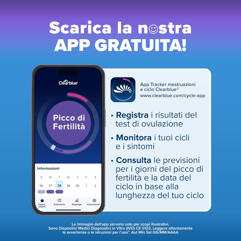 Test di ovulazione Digitale e Test di gravidanza Clearblue -
