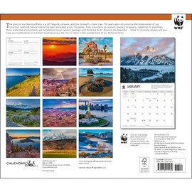 Calendar Ink, National Parks WWF 2025 Wall Calendar