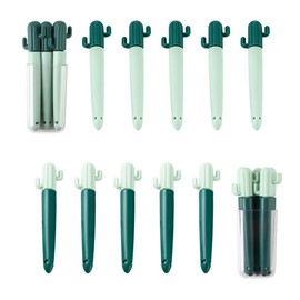 Ouliget Magnetic Refrigerator Sealing Clip,Cute Cactus Shaped Food Packages Clips,Chip Clips with Magnet Storage Box Fridge Magnets,Kitchen Food Freshness Bag Clip Kitchen Accessories,2 Pieces of 10