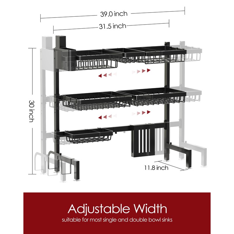 Sakugi Dish Drying Rack - Over The Sink Dish Drainer