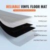 Self Adhesive Light Gray Modern Wood Grain Vinyl Floor Tiles