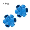 HARFINGTON 4pcs 6 Way PVC Pipe Fittings 3/4" Elbow Pipe
