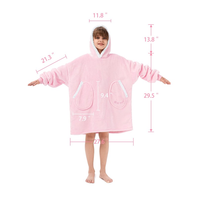 Century Star Wearable Blanket Hoodies for Women Men Sherpa Oversized