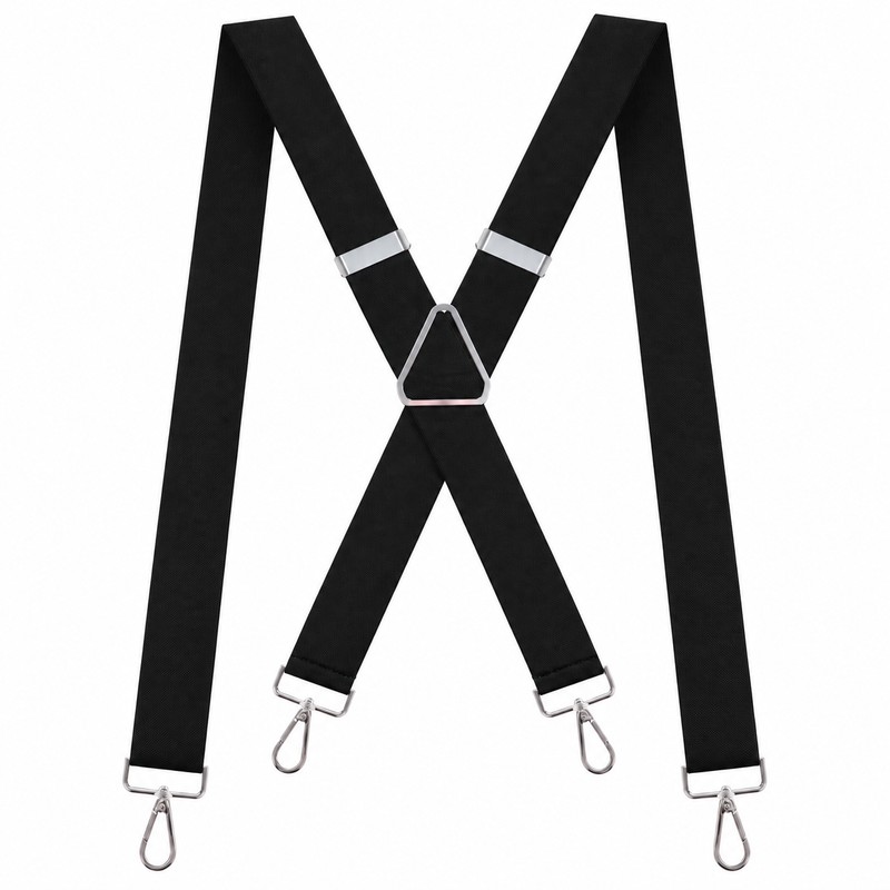 Heavy Duty X-Back Suspenders for Men – Adjustable Elastic Straps
