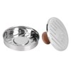 Fdit - Juego de 2 moldes antiadherentes para hamburguesas de