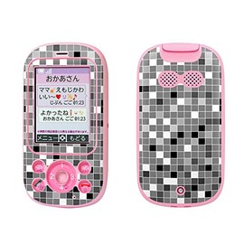 Kids One Way Mobile Designer kizzuke-tai sumahokaba-sumahoke-su Film Seal Sticker Unique Tile Black 000480 °F03j – 000480 – Ki