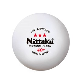 Nittaku NB1701 Table Tennis Ball 3 Star Premium Clean 1 Dozen White 40mm