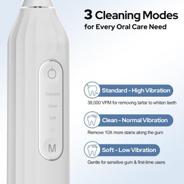 Smility 3 in 1 Electric Flosser with 3 Modes Power Flosser Teeth Cleaning 50 Replacement