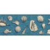 Grace & Gardenia GB10022 Seashells On Waves Nautical Peel and
