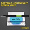 MANUFORE 30pcs Green 9mm Snap-off Knives with Safety Auto-lock, Metal