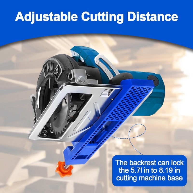 DMJJSD Circular Saw Guide Rail, Adjustable Cutting Machine Base Guide,