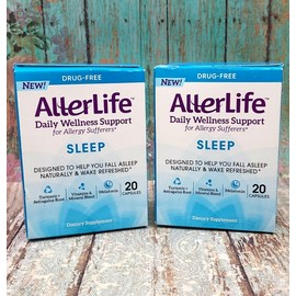 AlterLife 2X Allerlife Daily Wellness Support SLEEP for Allergy Sufferers 20 Capsules New
